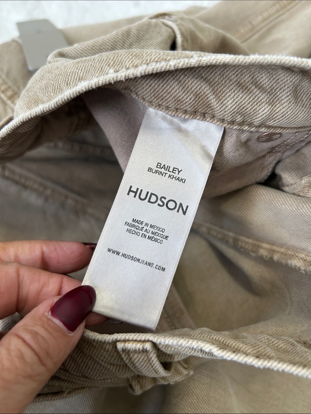 Hudson Bailey Relaxed Barrel Jeans Burnt Khaki - Picture 11 of 12